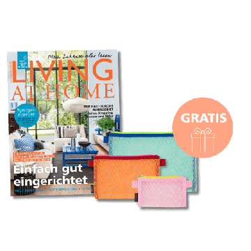 Living at Home – 6 Ausgaben + Mesh-Bag Set gratis