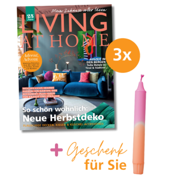 Living at Home Miniabo + Dip Dye Kerze gratis