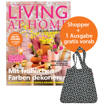 Living at Home lesen, 6,50 € sparen und Reisenthel Shopper sichern!